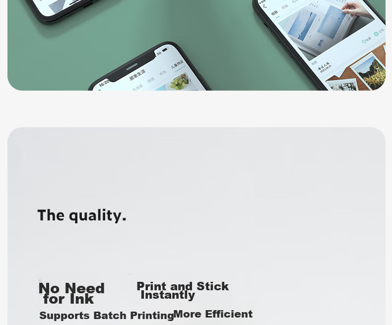 Deli Q2 Green Portable Thermal Label Printer for Home Use, Journal Name Tags, Storage Labels, Price Tags, Food Labels Printer with Mobile Bluetooth Connectio 18