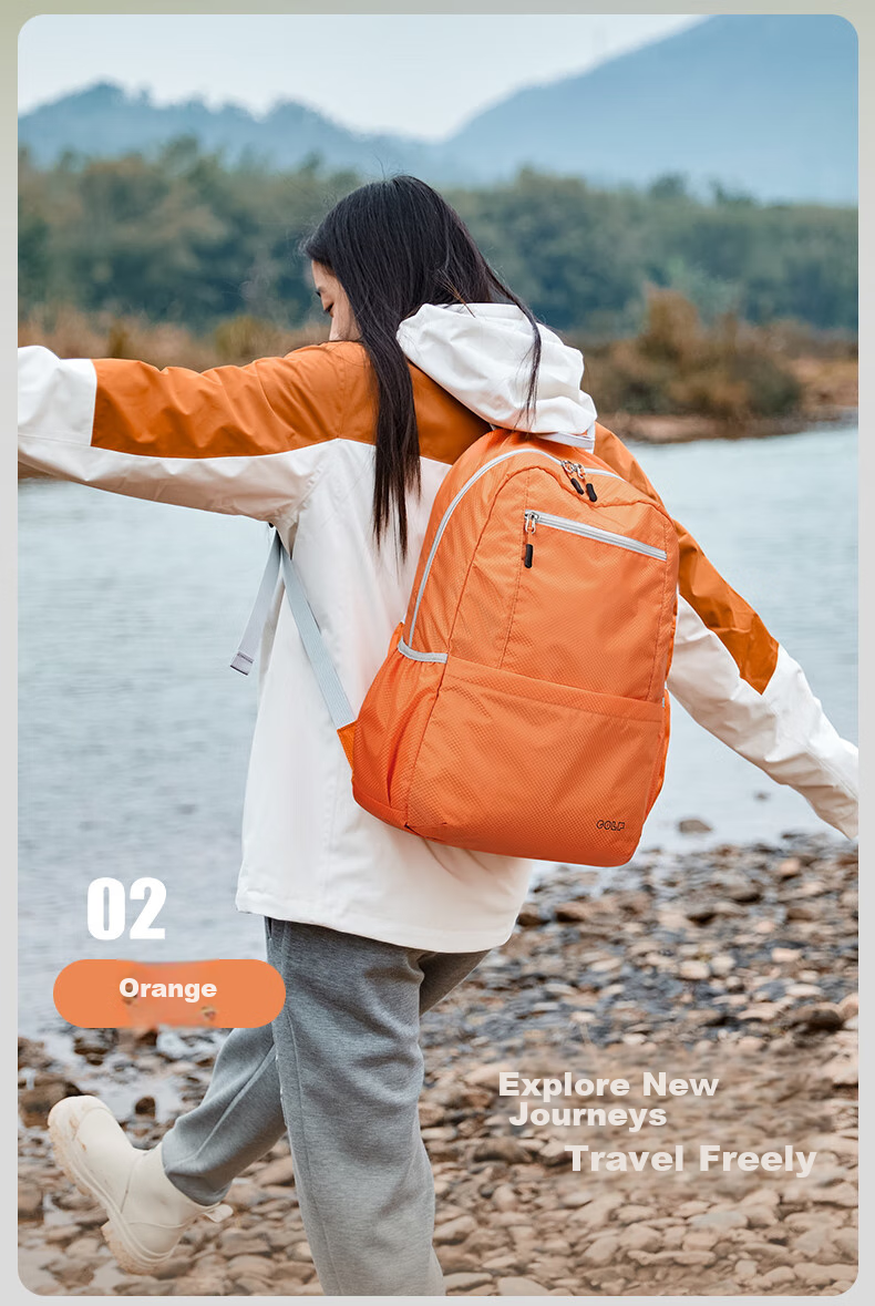 GOLF Foldable Backpack for Women And Men, Lightweight Water-Resistant Travel Bag, Outdoor Hiking Sports Fitness Pack 5