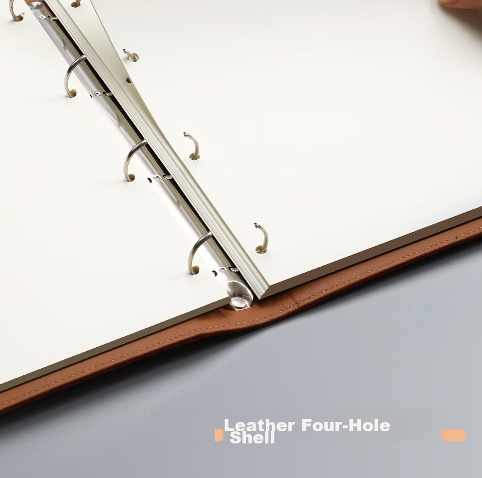 Faramon [Lowest Price Online] Blank Refill Notebook Compatible with 4-Hole A4, 80 Sheets Loose-Leaf Paper, Blank Thickened Replacement Inner Pages, A4-Blank Inner Pages 13