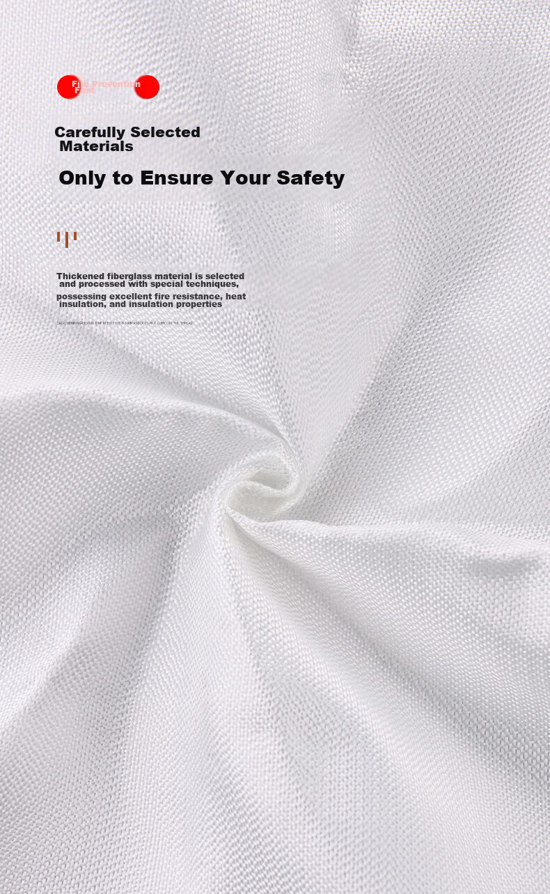 Mieyanshi Fire Blanket, Fiberglass Fire-Resistant Mat, for Home Kitchen Canteen Use, with Fire Extinguisher, Escape Blanket, 1.5M, 1 Bag 7