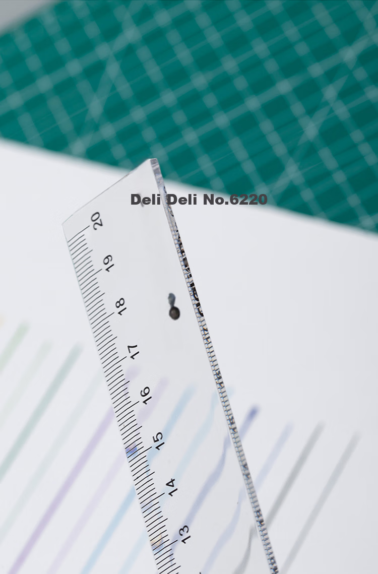 Deli (Deli) 40cm Office Study Universal Ruler, Exam Preparation And College Entrance Exam Blessing Gift, High School Entrance Exam Plastic Straight Ruler, Measuring Tool 7