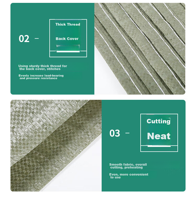 BIAZE Daily Use Snake Skin Bags, Woven Bags, Moving Bags, Flood Prevention Bags, Cement Sand Bags for Renovation And Garbage, Express Packaging Bags, 100 Pieces, 40*60, BYG95 10
