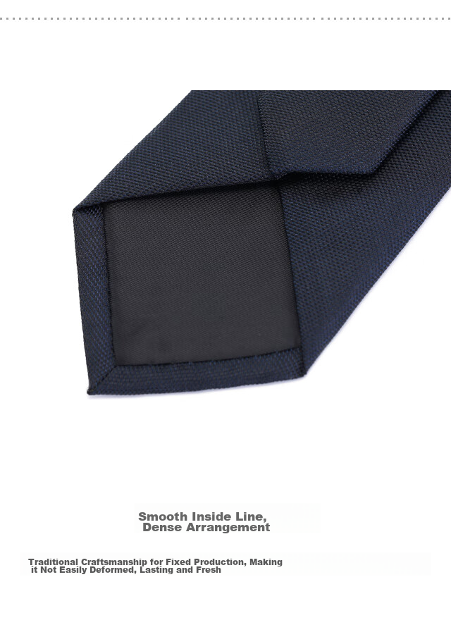 NORTHROP MARTIN High-Quality Necktie for Men, Business Suit, Groom's Wedding Tie, Hand-Tied, Campus Style, Black And Blue, Gift for Middle School Students 15