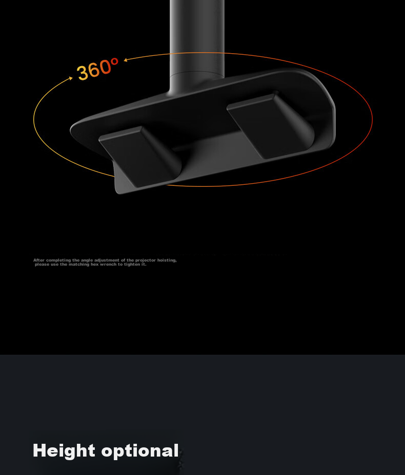 JMGO T-Shaped Ceiling Bracket Integrated Cable Concealment Compatible with Jmgo N1S Series Specific Models (N1S4K Not Available) Consult Customer Service 12