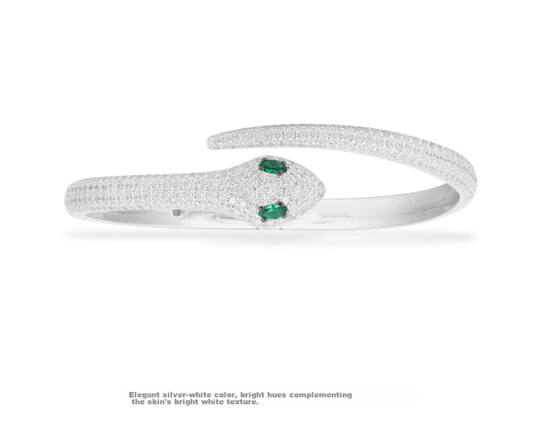 APM Monaco Green Eye Snake Bracelet, Luxurious And Elegant, Perfect Birthday Gift for Girlfriend Or Wife 5
