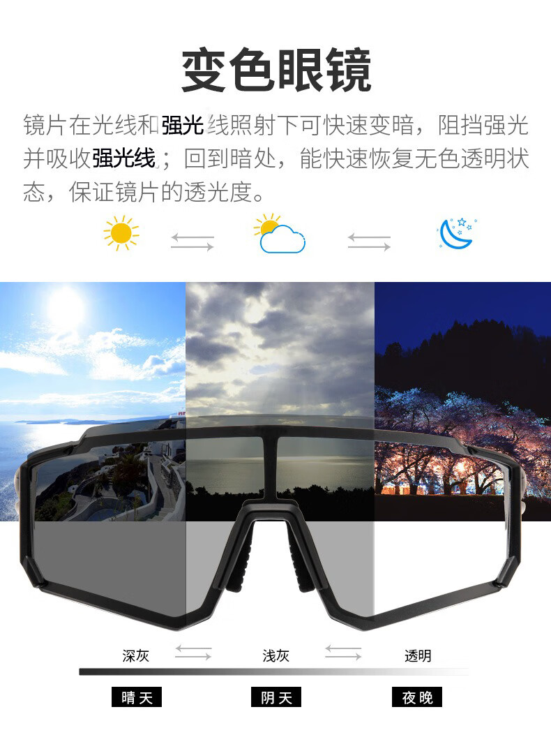 BIKEBROS Polarized Cycling Glasses with Prescription Lenses for Men And Women, Sports Outdoor Windproof Sandproof Bicycle Glasses for Fishing Trips Travel High Definition Glasses [Polarized Black Frame with Red Coating] 5