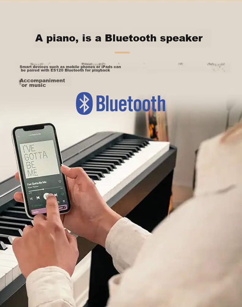 Kawai Digital Piano ES120, Black, 88 Weighted Keys, for Adults And Children, Performance Digital Piano + Gift Package 5