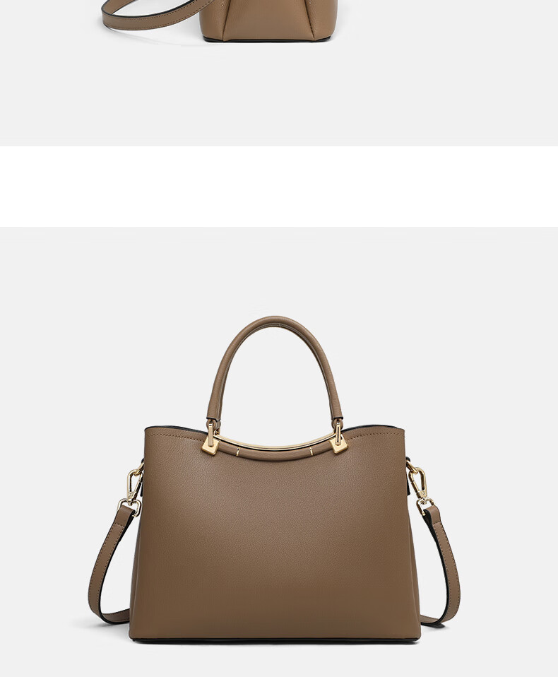 C.BANNER Leather Handbag, Women's Bag, Tote Bag, Large Capacity, Shoulder Crossbody, High-End Birthday Mother's Day Gift, Practical Present for Mom 9