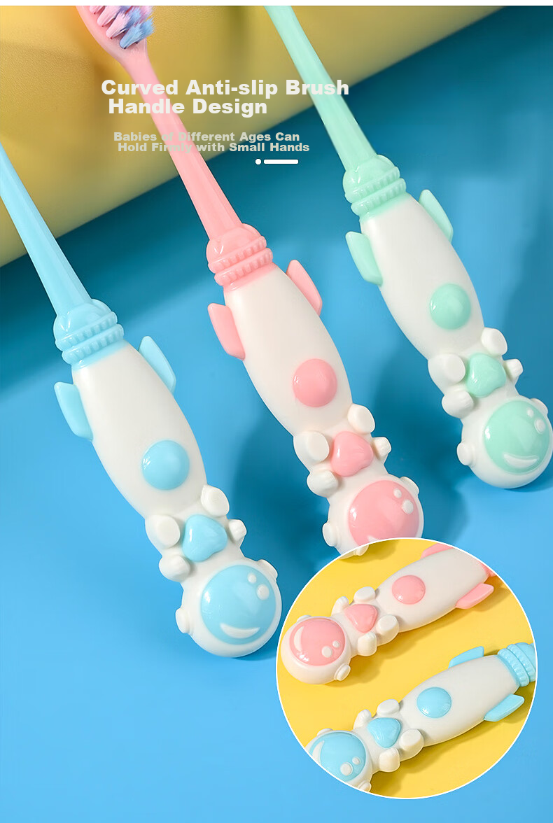 BRUSHING BEAR Children's Toothbrush Soft Bristles for Ages 3-6 to 7-8 Boys And Girls Elementary School Students Teething Period 8-Pack 5