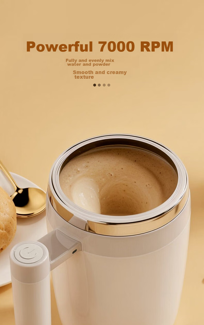 CLITON Electric Stirring Cup Automatic Rechargeable Coffee Mug Magnetic Rotating Mixer Soy Milk Powder Shaker Lazy Water Cup 5