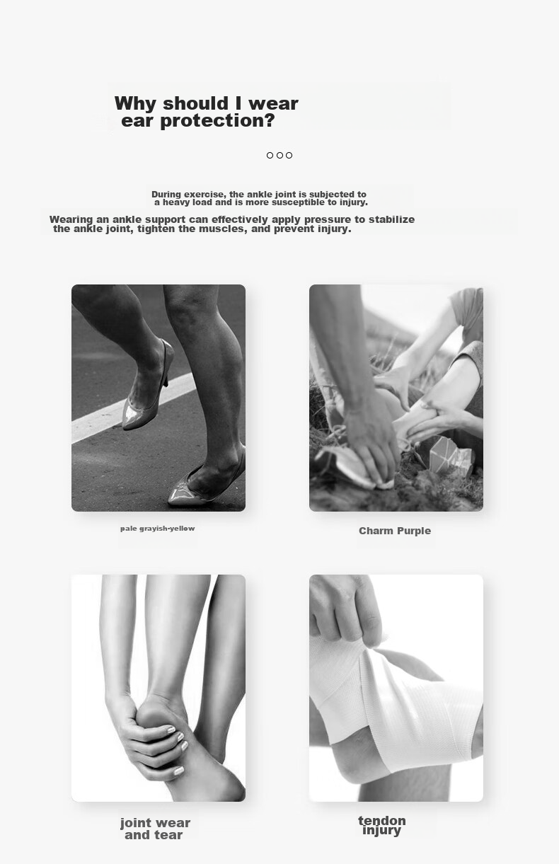 NAILEKESI N Sports Ankle Brace, Prevents Sprains And Injuries, Professional Fixation Support for Ankle And Wrist, Size L 2