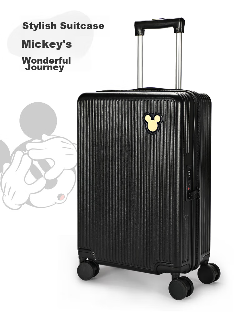 Mesuca Disney Collaboration Luggage, Travel Suitcase for Men And Women, Password Lock, Carry-On Case, White, 20 Inches 18