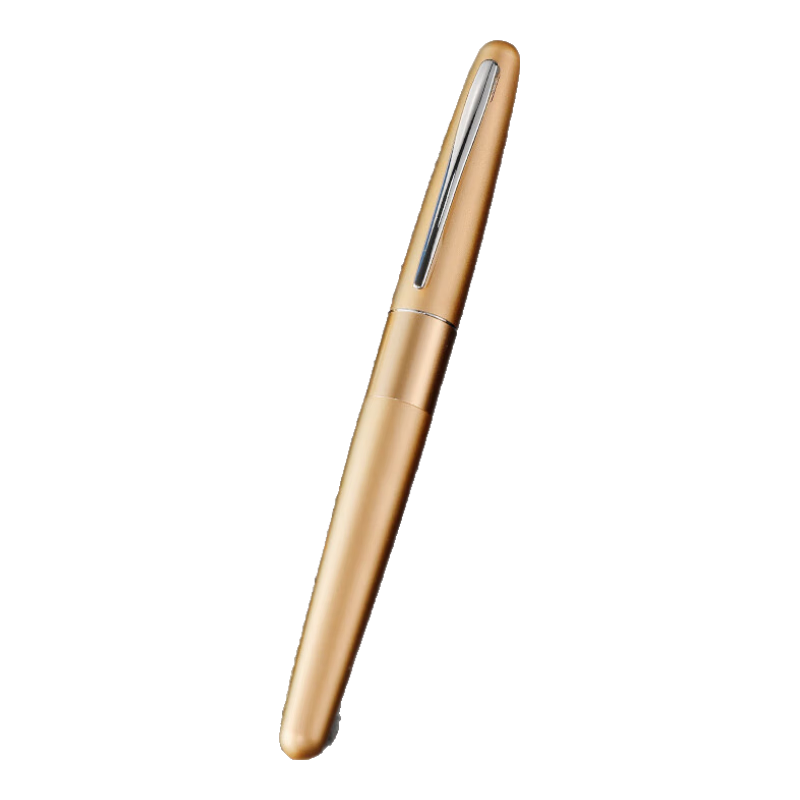 PILOT 88G Fountain Pen for Students' Handwriting Practice, Adult Calligraphy, Metal Pen Barrel, Business Signature Pen, Gold Plain Pattern, FP-MR1 F Nib