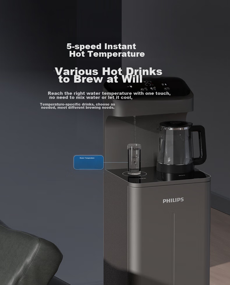 PHILIPS Tea Bar Machine, Home Standing Water Dispenser, Instant Hot Water Dispenser, Heated And Temperature-Controlled Bottom-Loading Water Tank, Living Room And Office Direct Drinking Water Machine ADD8148 10
