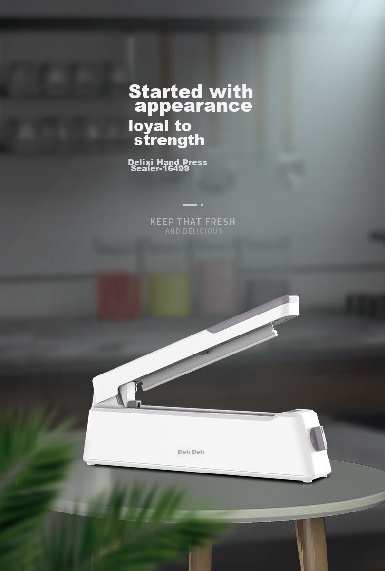 Deli Hand-Pressed Sealing Machine, Laminator, Laminating Machine, Home Plastic Bag Food Sealer, Plastic Sealer for Packaging Bags And Tea Bags, Sealing Packaging Machine 16499 1