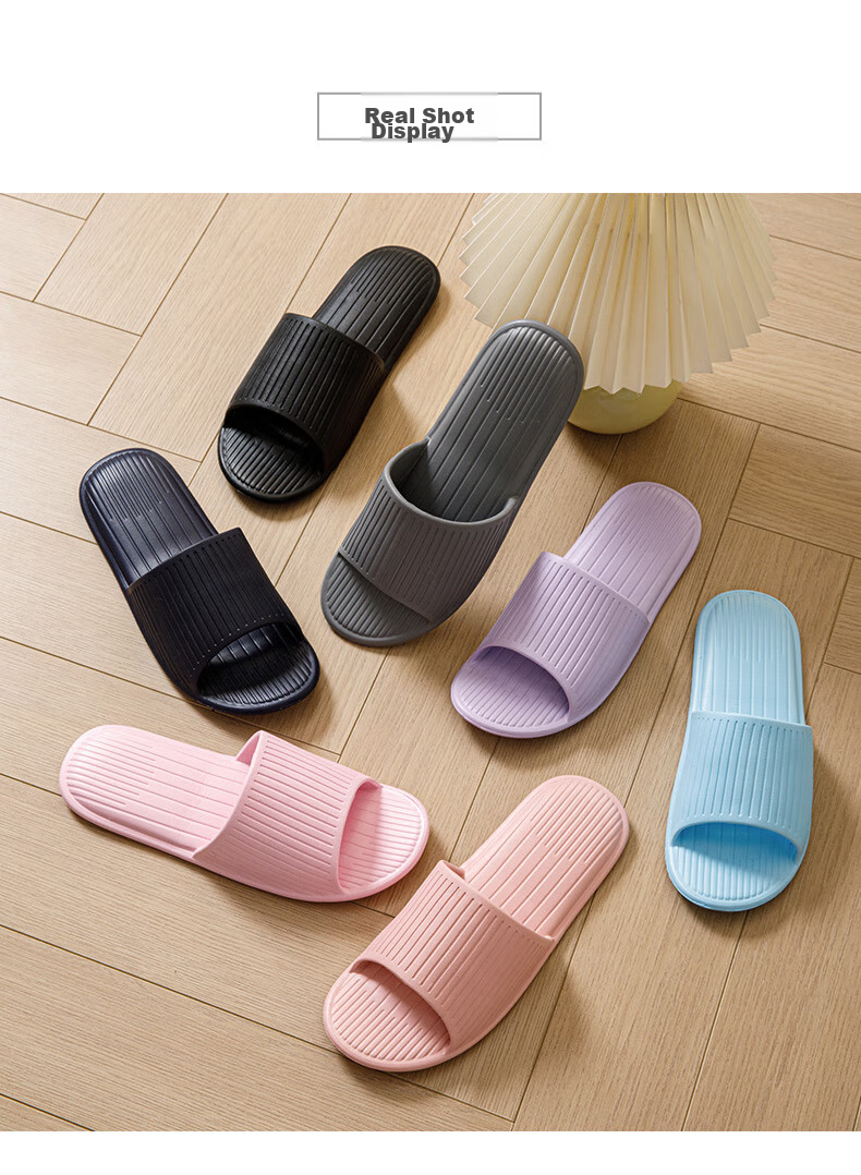 GUOLUOFEI Foldable Portable Ultra-Light Slippers for Travel And Business Trips, Hotel Bathroom Slippers for Men And Women, Summer, Nude Pink, Size 38-39 6