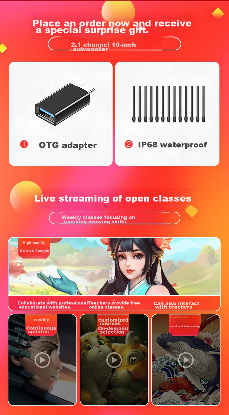 HUION Q630M Wireless Digital Drawing Tablet, Connects to Smartphone, Professional Drawing Board, Graphics Tablet, Writing Pad, Computer Drawing Pad 2