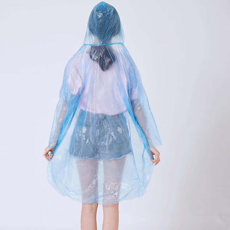 CT Disposable Raincoat, Thickened Single-Person Outdoor Camping Hiking Raincoat Set, for General Use, 6-Piece Set, CZ8729 10