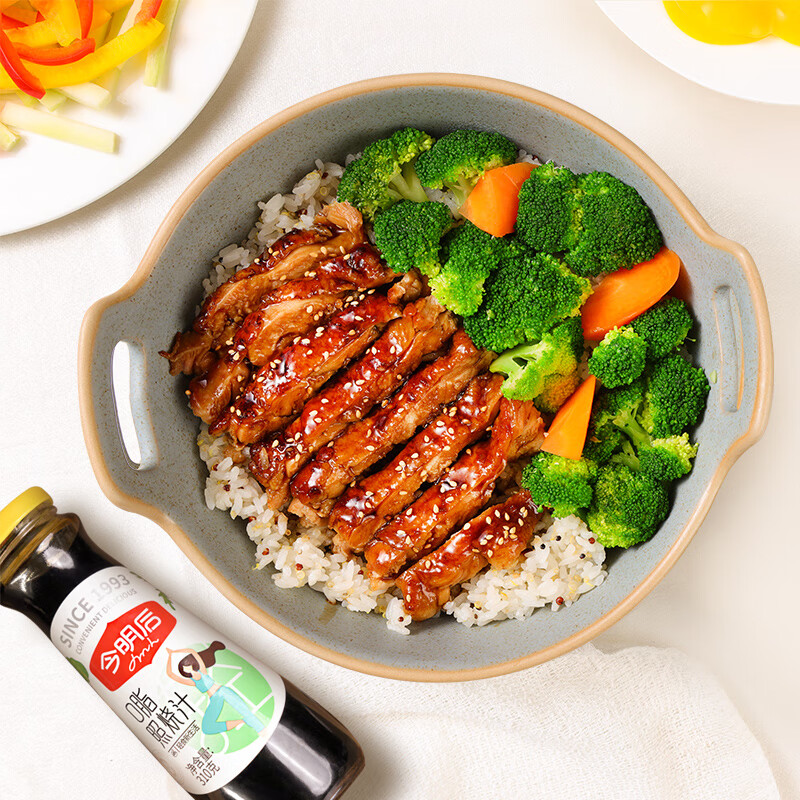 今明后 0脂肪照烧汁不添加防腐剂儿童宝宝照烧酱料日式口味 310g*1瓶