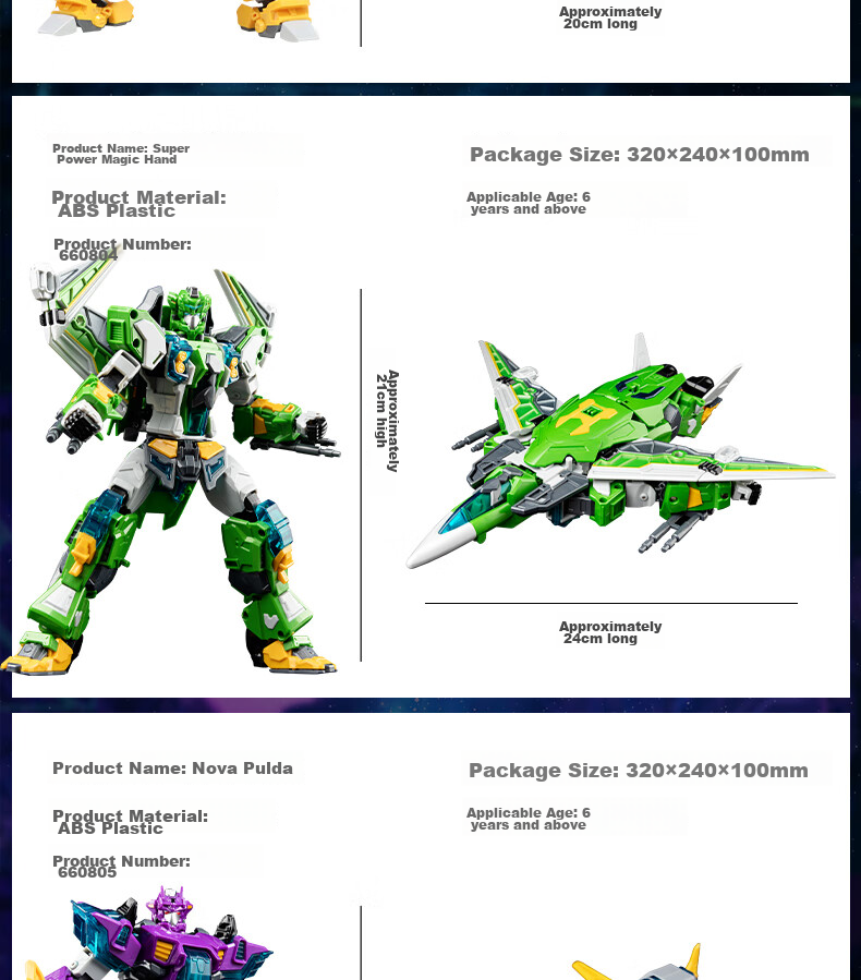 DISON Transforming Alliance 2 Super Transformation War God Robot, Handheld Transforming Toy, Combination Machine, Birthday Gift for Children, New Year Present for Boys 16