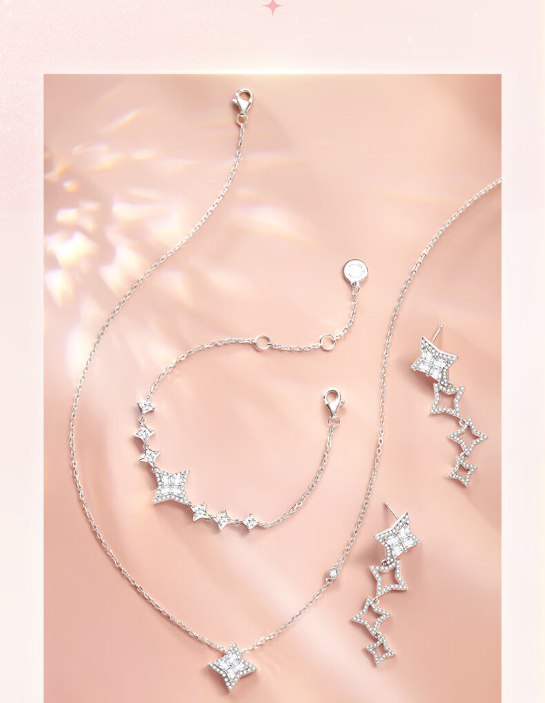 Fanci Radiant Necklace, Women's Silver Jewelry, Fashionable Accessories, Luxurious Feel, Birthday Gift for Wome 7