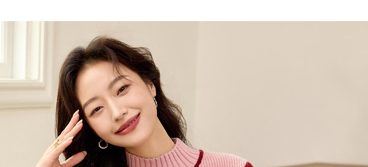 PinCai Women's Knitted Sweater Soft Pink Thick Pullover Half Turtleneck Knit Top P144Z9004 23