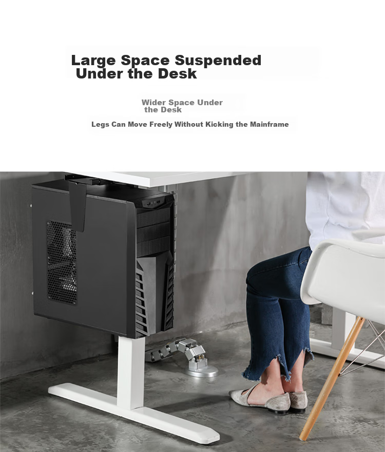 Brateck Beihu Computer Tower Stand, Desktop Computer Bracket, Adjustable Height Desktop Computer Case Stand, Desktop Storage Rack APK40(CPB-6) 2