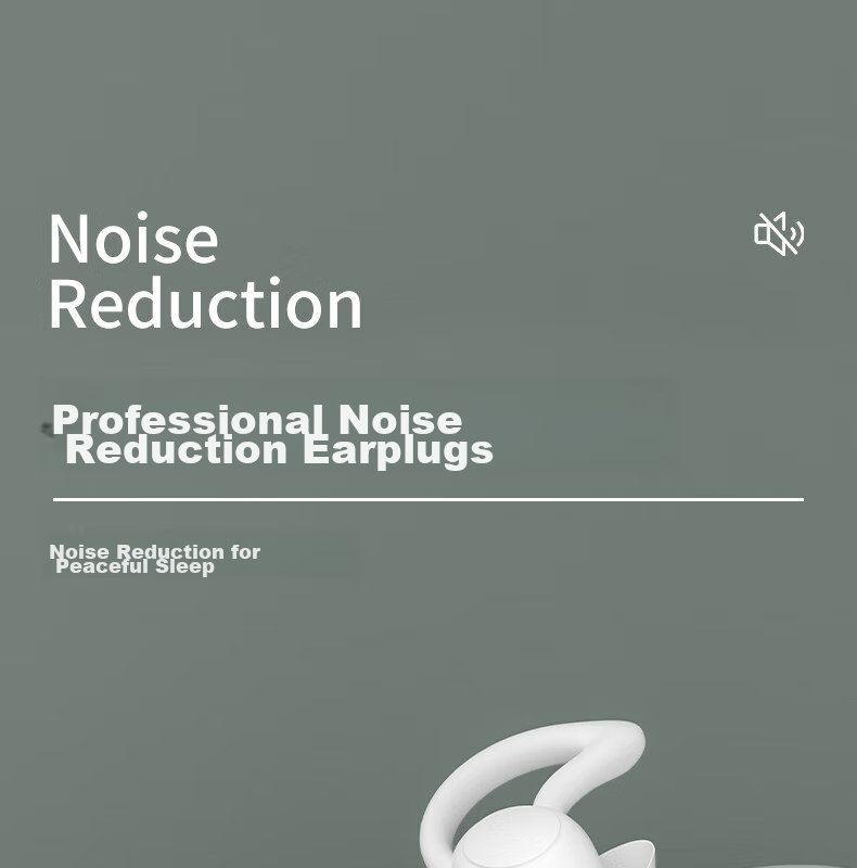 BWNK Noise-Cancelling Earplugs for Soundproofing, Dormitory Noise Reduction, Snoring Prevention, Travel Portable Washable Silicone Earplugs, Three-Layer Gray (2 Pairs) 1
