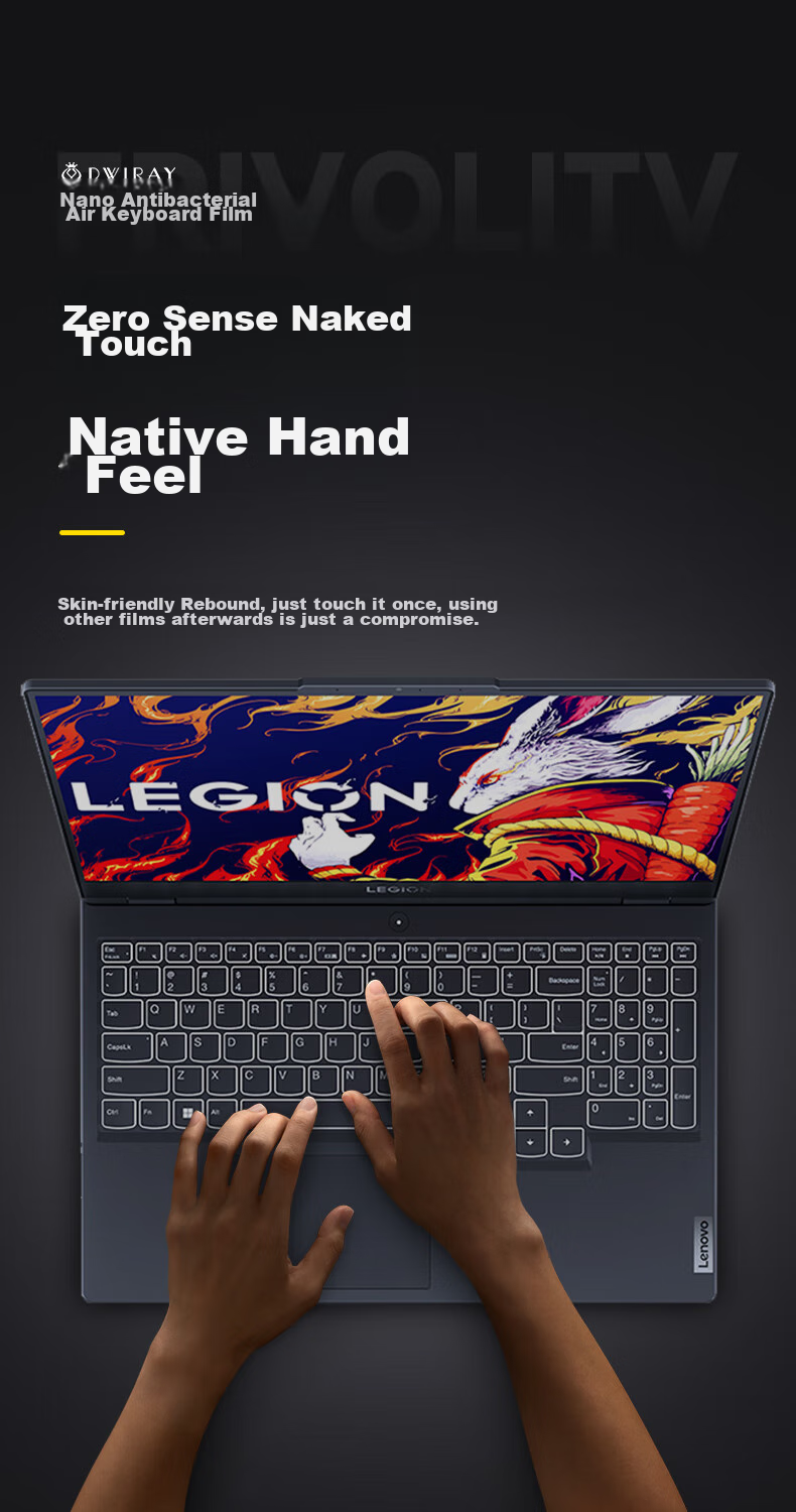 DiyiGongfang Keyboard Dust Cover Film Suitable for Lenovo Legion R7000/R7000P/Y7000/Y7000P/R9000P/R9000K Laptops Keyboard Protective Film 7