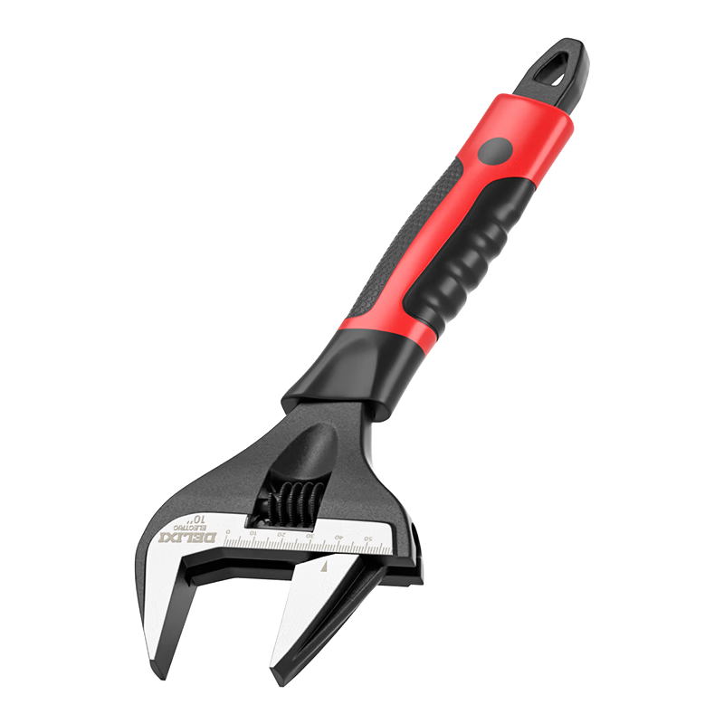 DELIXI ELECTRIC Adjustable Wrench, Multi-Functional Plumbing Wrench, Wide-Mouth Spanner, 10-Inch