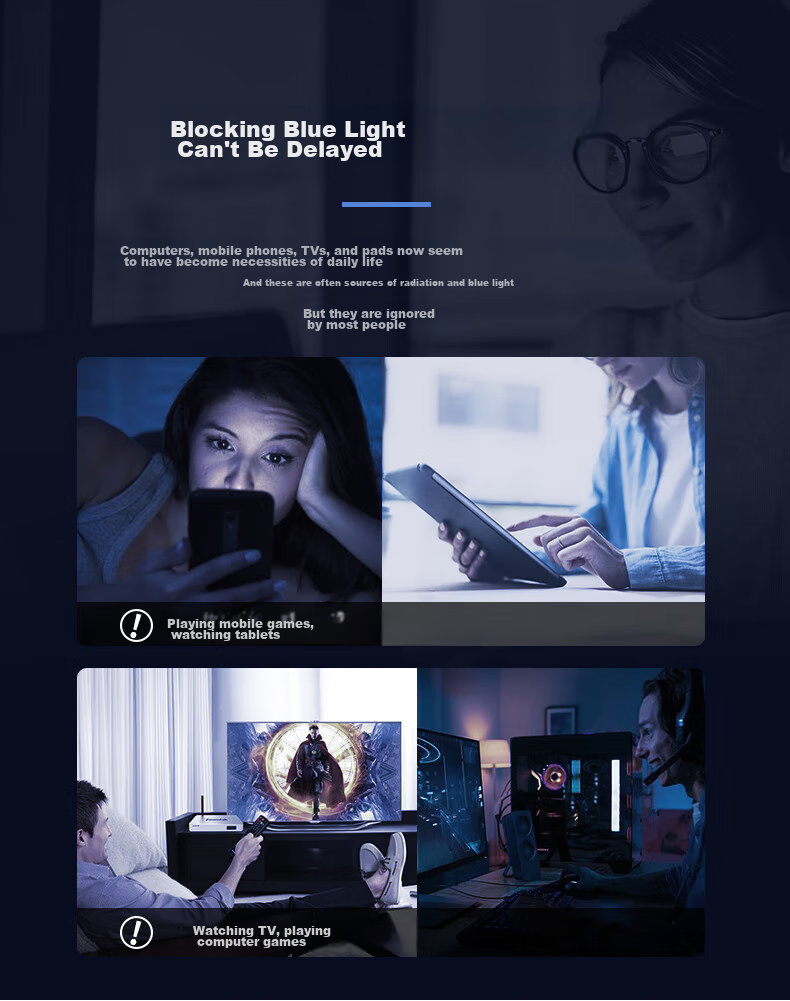 Jingbang Men's Prescription Glasses Blue Light Blocking Photochromic Fashion Transparent Browline Frame Eyewear S9615 5