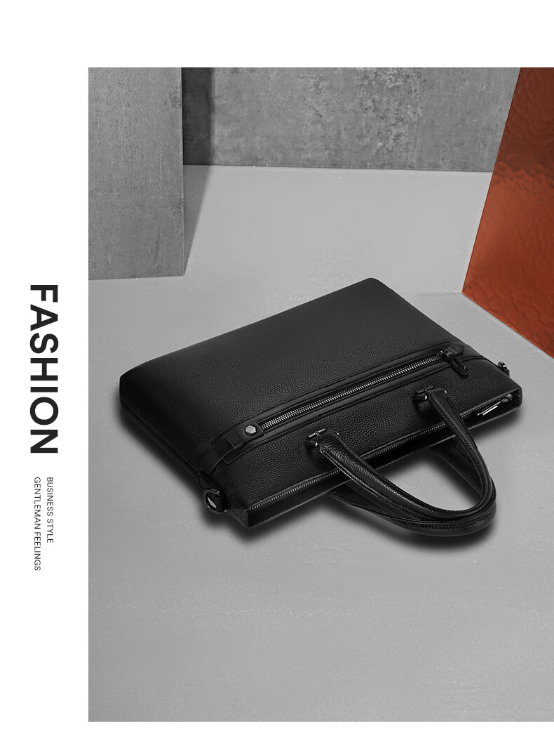MEXICAN Men's Briefcase Genuine Top-Grain Leather Business Handbag Office Luxury 14-inch Laptop Bag 1