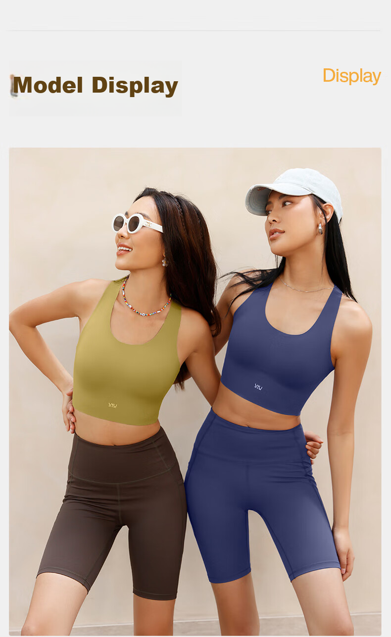 VFU Sports Bra, Comfortable Shock-Absorbing And Anti-Sagging Yoga Wear, Athletic Underwear, Pilates Bra, Sea Rock Color, Size M 13