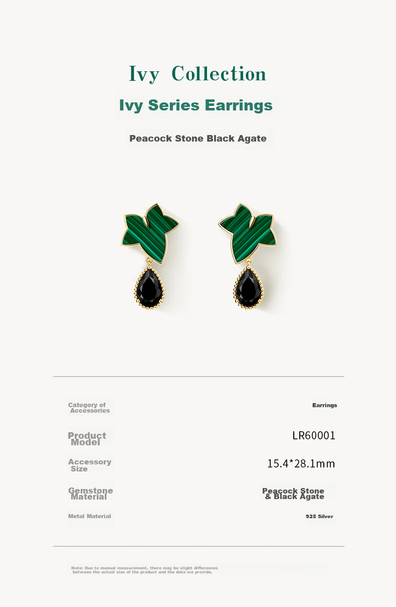 LOLA ROSE Evergreen Ivy Silver Stud Earrings, Elegant Birthday Gift for Wome 5