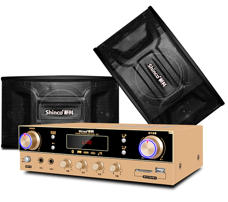 新科shincoled708ktv音响套装家庭影院音箱组合商用卡拉ok舞台会议10