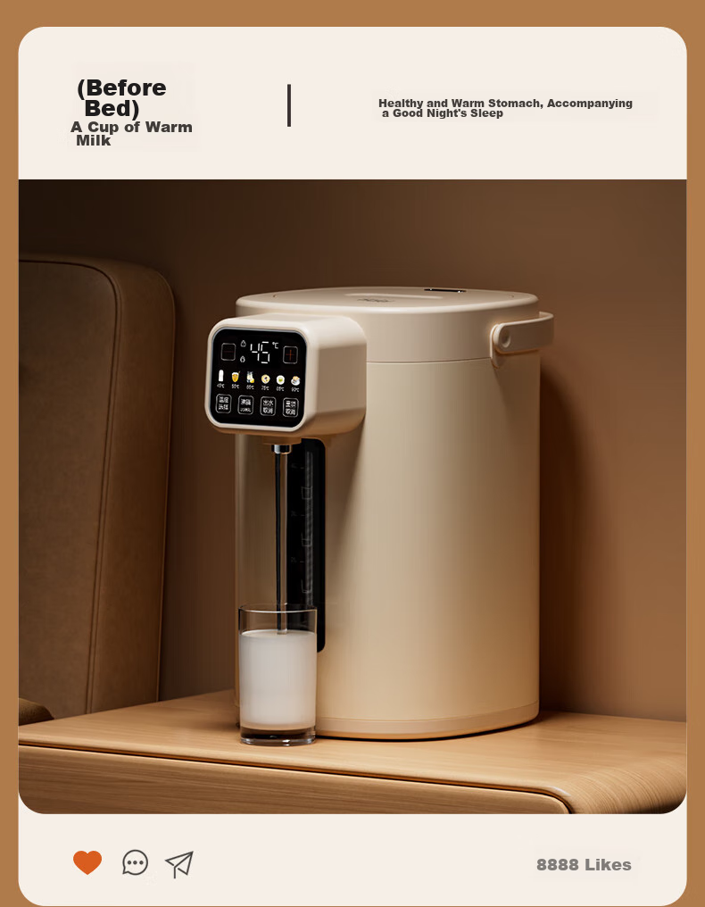 Haier Constant Temperature Kettle, Milk Powder Maker, Baby Formula Maker, 5L Large Capacity, Automatic Milk Dispenser, Intelligent Electric Hot Water Kettle with Temperature Control 9