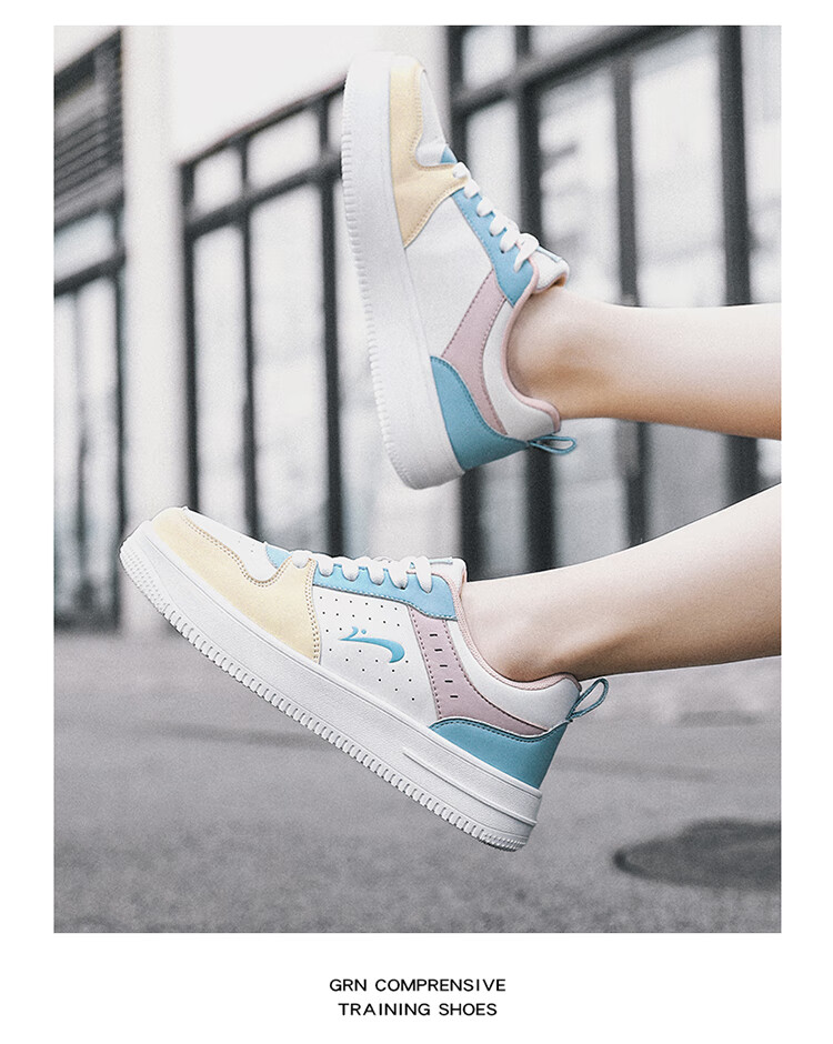 Guirenniao Men's Casual Sneakers New Couple's Thick-Soled Sports Shoes White/Red Size 41 47