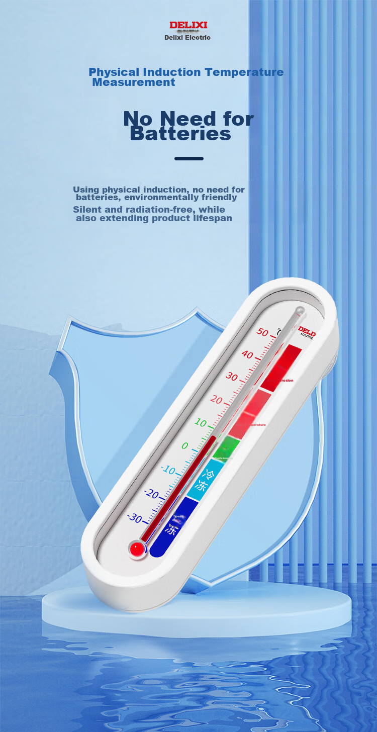 DELIXI ELECTRIC Thermometer, Digital Display, Strong Magnetic Attachment, Ultra-Long Probe, Dual-Use for Wall And Stand Mounting, Indoor And Outdoor Use 5
