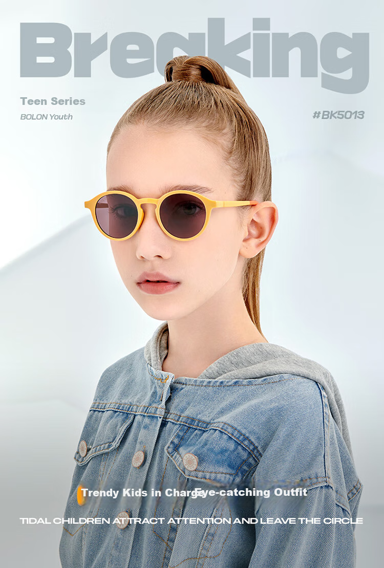 BOLON Versatile Cat-Eye Small Frame Children's Sunglasses for Boys And Girls, UV Protection Sunglasses BK5013A62 1