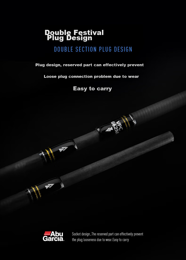 ABU GARCIA Abu PLUS II Lure Rod, Long-Casting Bass Fishing Rod, Versatile Rod, 2.14 Meters, M Action, Pistol Grip, Single Rod 9
