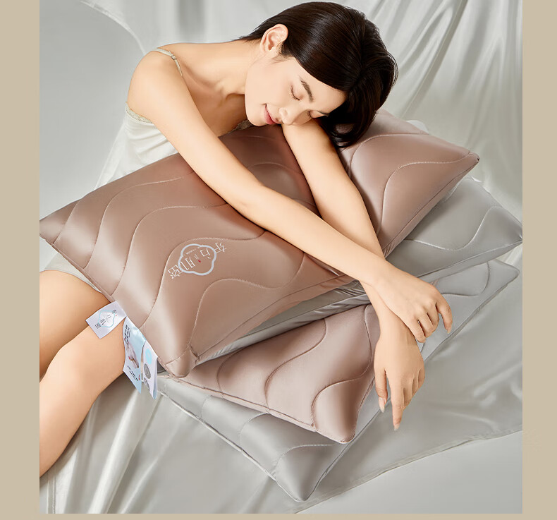 Hengyuanxiang Pillow Neck Support Deep Sleep Side Sleeping Cervical Pillow Low Pillow Approximately 6cm 21