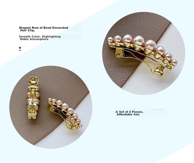 CHIMERA 2 Pieces Elegant Hair Clips, Spring Clips, Ponytail Clips, Half-Up Clips, Barrettes, Side Hair Accessories, Birthday Gift for Wome 28