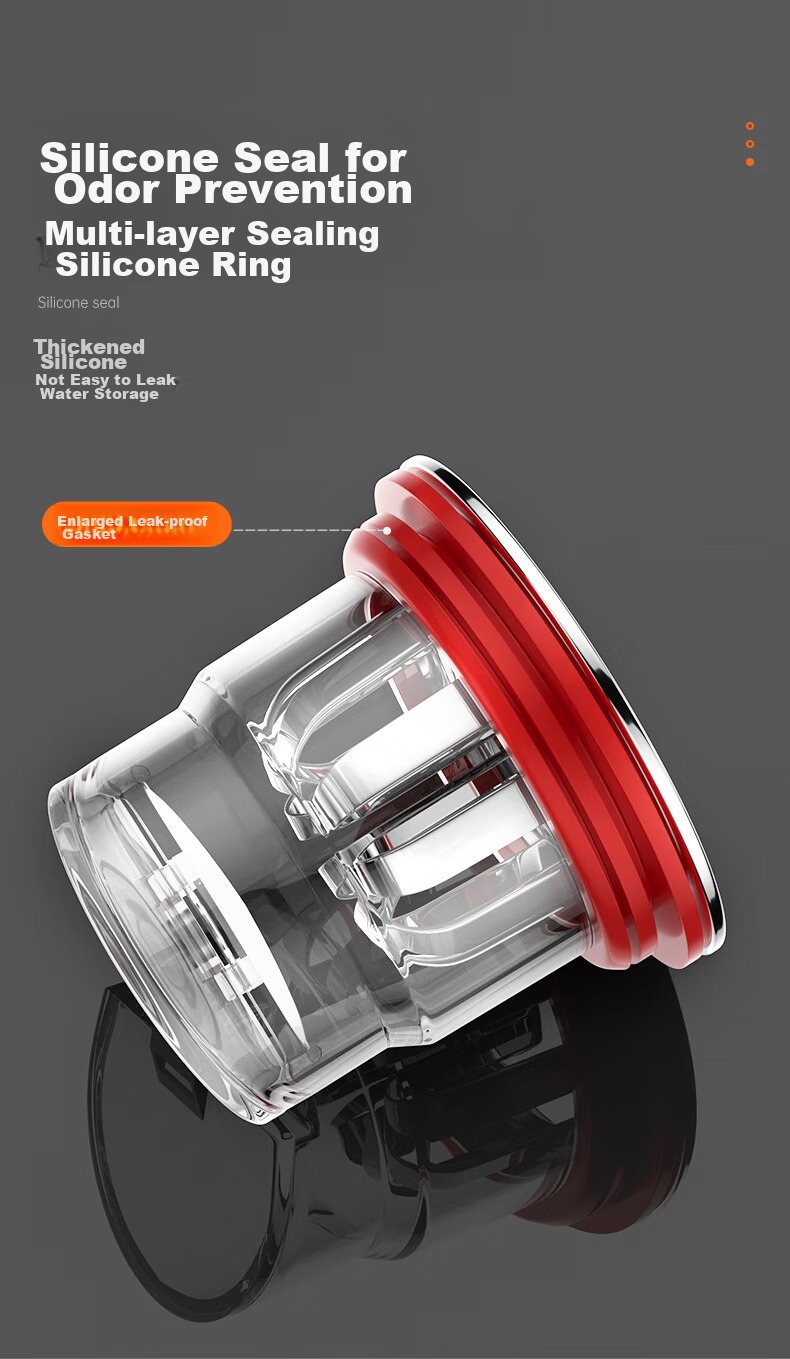 Muvi Drain Anti-Odor Core, Sewer Deodorizer, Bathroom Drain Anti-Backflow Device, Anti-Odor And Insect Prevention for Drainpipes 9