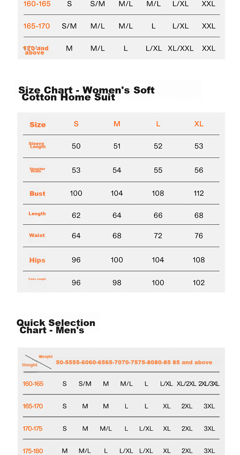 NEIWAI Orange Label [Good Lying Series] Couples' Pajama Cotton Sleepwear Set for Men And Women, Non-Pilling Breathable Loungewear 15
