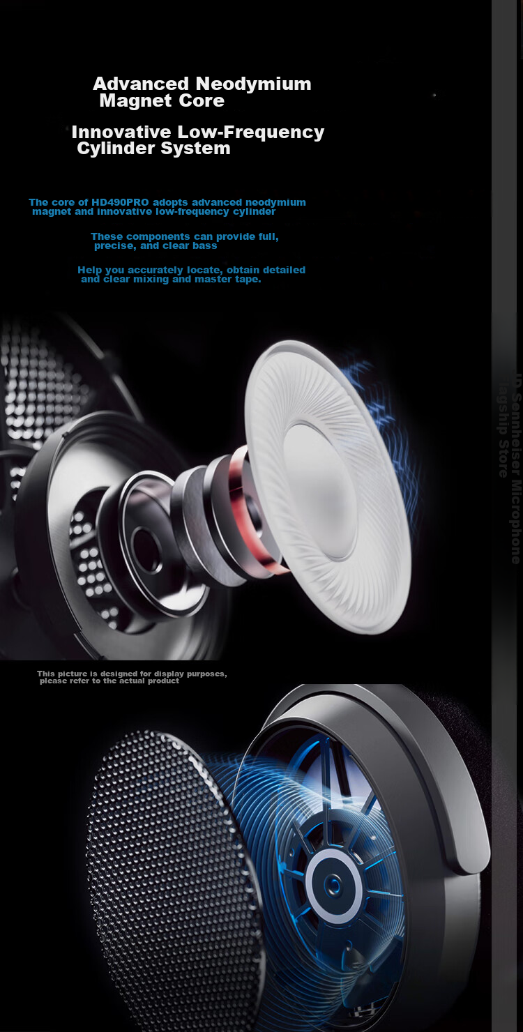 Sennheiser HD480Pro Professional Closed-Back Wired Headphones for Recording Studios, Audio-Video Production, Holiday Gifts, And Over-Ear Headphones 5