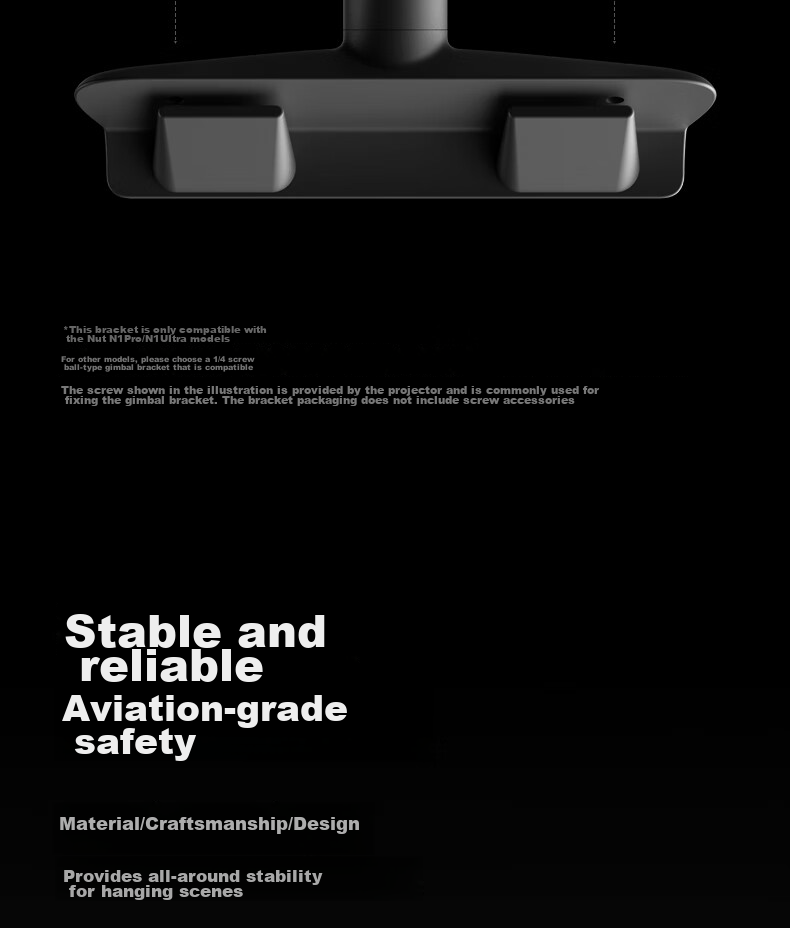 JMGO T-Shaped Ceiling Bracket Integrated Cable Concealment Compatible with Jmgo N1S Series Specific Models (N1S4K Not Available) Consult Customer Service 4