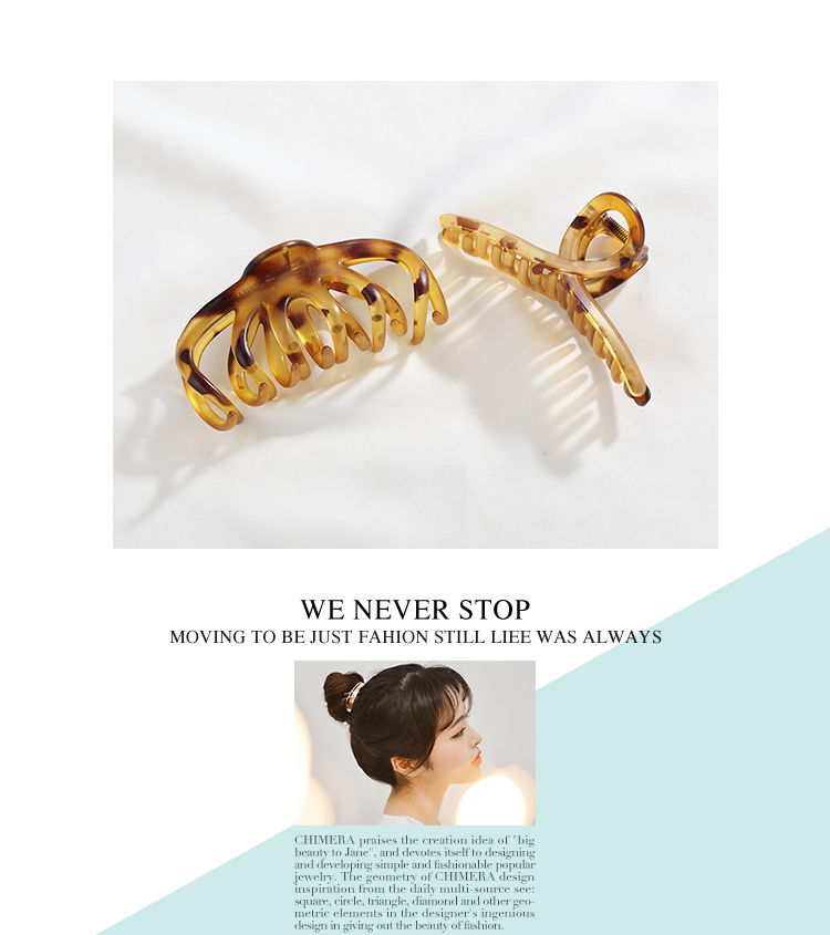 CHIMERA 2-Piece Shower Hair Clip, Elegant Shark-Shaped Hair Claw for Back of Head, Hair Barrette, Hair Accessory for Wome 1