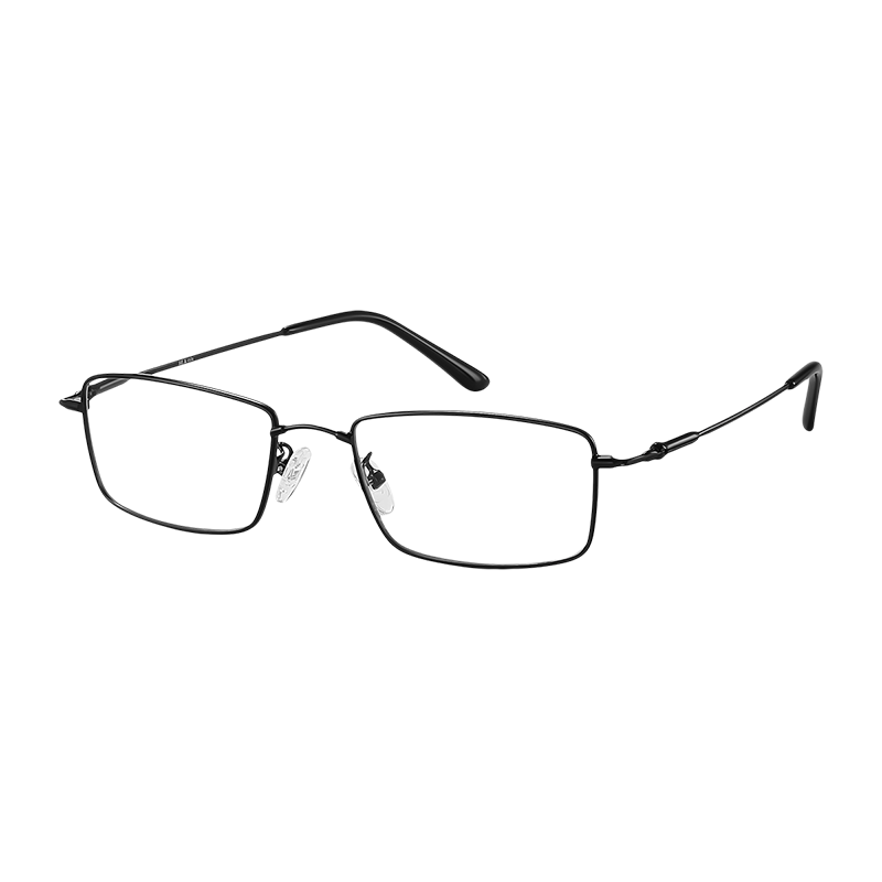 HLA Ultra-Light Reading Glasses for Men, High-Definition Anti-Blue Light Reading Glasses for Women with Memory High-Elastic Frame, Moyun Black, 200 Degrees
