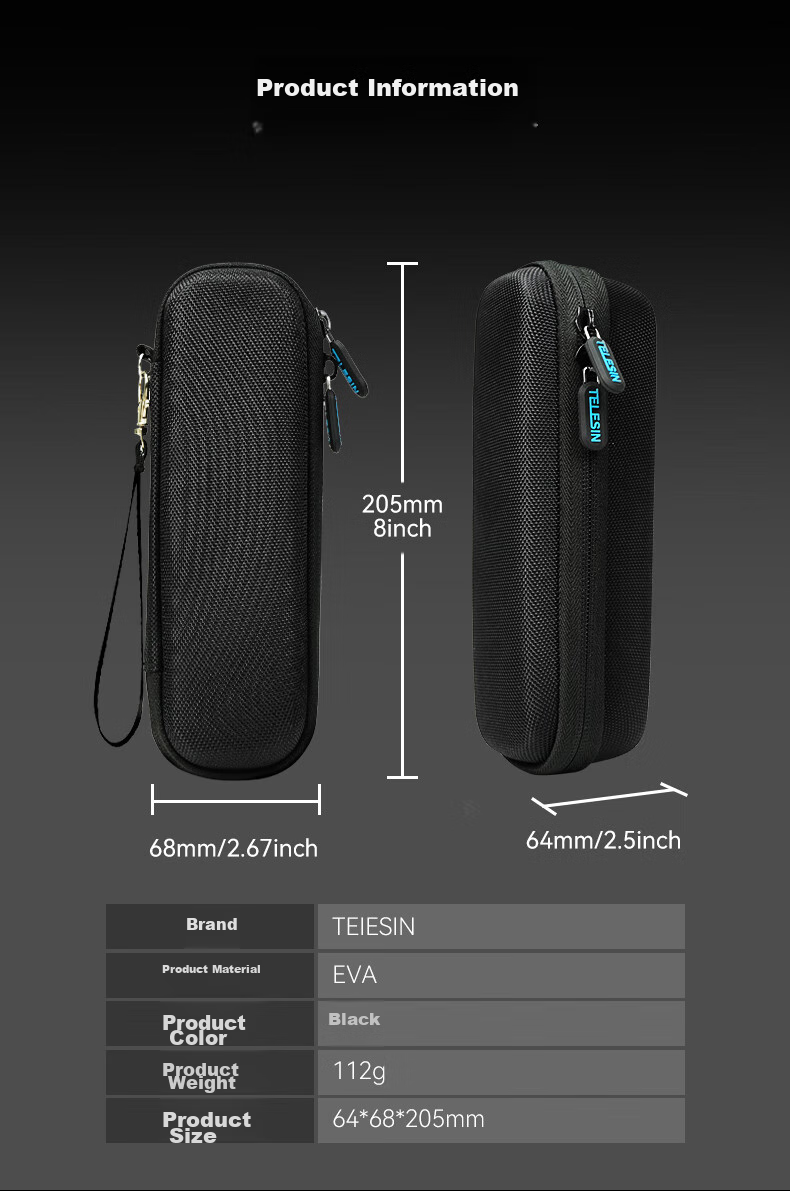 TELESIN Compatible DJI Pocket 4/3 Storage Bag DisAdv Series Osmo Crossbody Bag YI Luna Bare Portable Sports Camera Accessories Protective Case/Sleeve 5