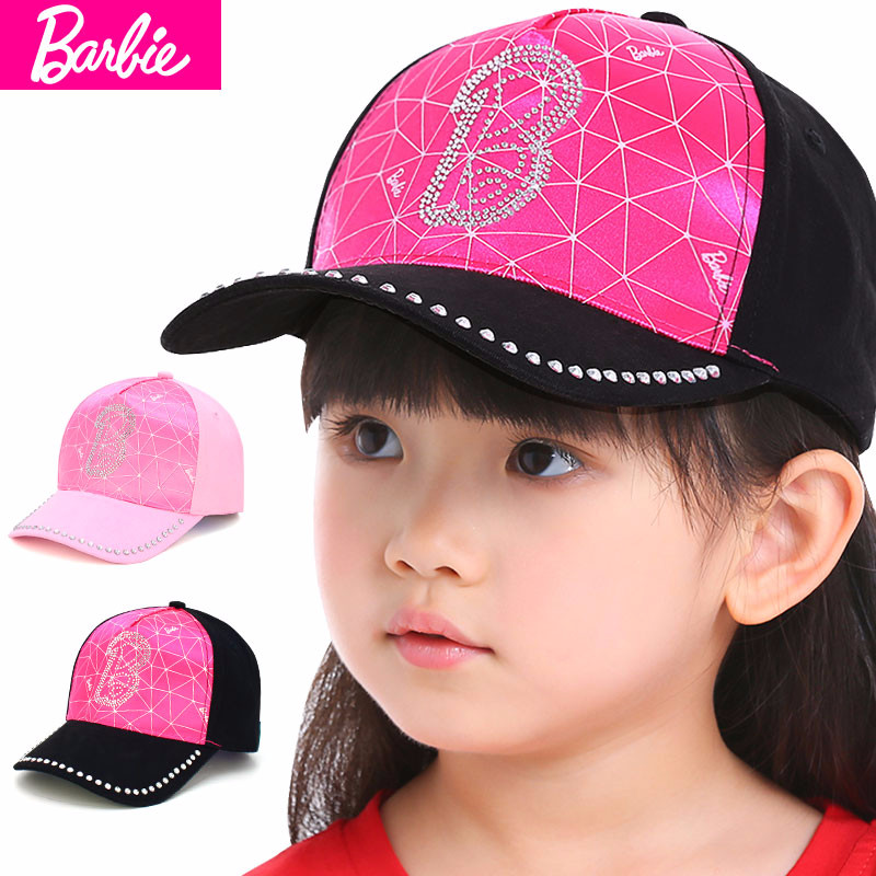 Barbie Children's Hat, Spring And Autumn Baby Sun Hat, Sun Visor Hat for Girls, Empty Top Hat for Girls, UV Protection Hat, Summer Baseball Cap